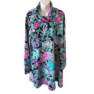 NWT ~ Lilly Pulitzer Lilshield UPF 50+ Meryl ChillyLilly Onyx Lets Get Wild XL